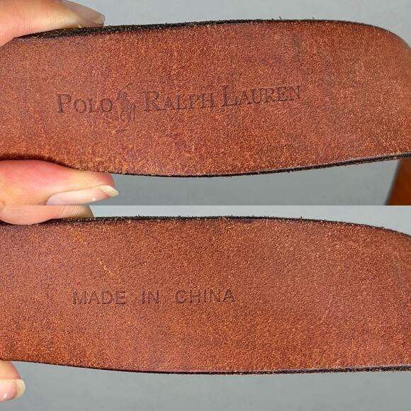 Polo Ralph Lauren Brown Genuine Leather Belt Size 36 Men’s, casual belt, classic main image 7